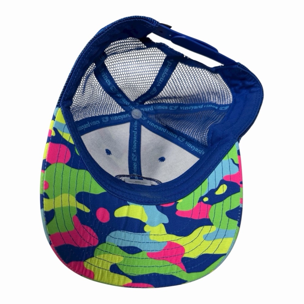 Vineyard Vines Shadow Performance Trucker Baseball Cap Hat Camo Swim Youth Boys - Picture 7 of 9